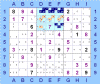 "Naked Quad" in riquadro formato da due terne + due quaterne di numeri distribuiti allo stesso modo nelle celle (per Sudoku Solving Guide Pages)