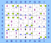 Link all'immagine dei candidati 6 e 8 Hidden Pair in riquadro 9 evidenziati dalla scheda Aiuti-Hints Multipli della User Form per Pencilmark Grids del Sudoku Analyzer Logic Solver & Report Builder