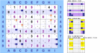 "Jellyfish" orientato in riga 2+2+2+3 candidati 3 con 4 eliminazioni (per Sudoku Solving Guide Pages)