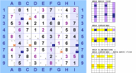 "Swordfish" orientato in colonna 2+2+2 candidati 9 con 4 eliminazioni (per Sudoku Solving Guide Pages)