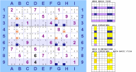 "Swordfish" orientato in riga 3+3+2 candidati 7 con 6 eliminazioni (per Sudoku Solving Guide Pages)