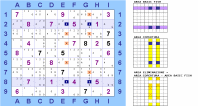 "X-Wing" orientato in riga candidato 6 con 6 eliminazioni (per Sudoku Solving Guide Pages)