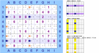 "X-Wing" orientato in riga candidato 4 con 7 eliminazioni (per Sudoku Solving Guide Pages)