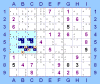 "Hidden Quad" in riquadro formato da due coppie + due quaterne di numeri distribuiti in quattro terne di cella (per Sudoku Solving Guide Pages)