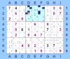 "Hidden Quad" in riquadro formato da quattro coppie di numeri distribuiti su 4 coppie di cella (per Sudoku Solving Guide Pages)
